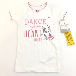 Carters girls sleep shirt size 4 graphic